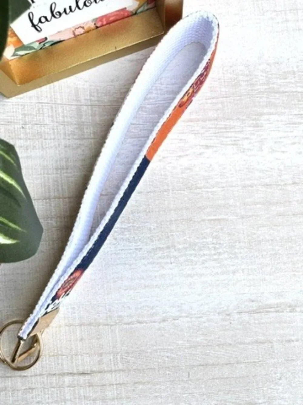 Fabric Key Fob Wristlet | Cotton Floral Keychain Holder | Teacher Gift for Women